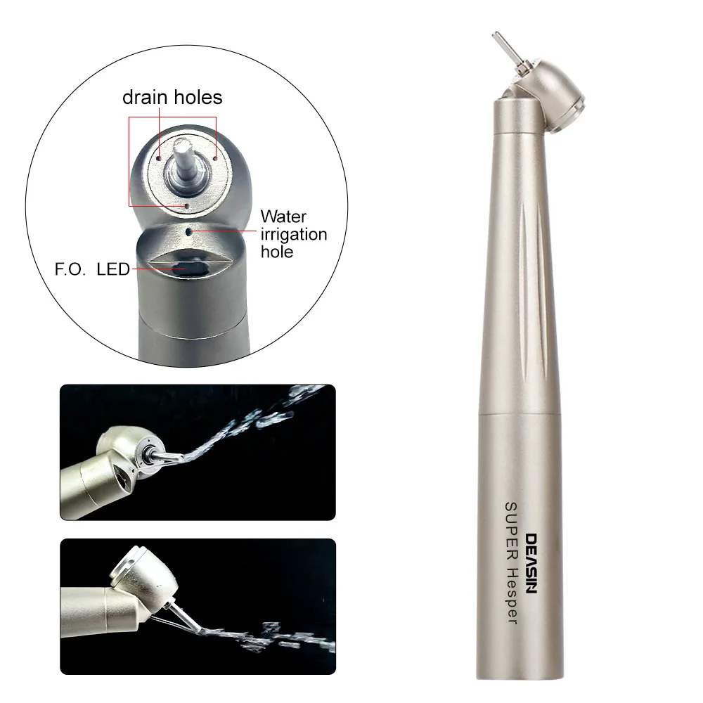 For kavo coupler 45 degree standard mini torque head Dental Optical Fiber Turbine high Speed rotation led handpiece