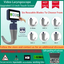 3.5 inch Touch Screen Video Laryngoscope Reusable Sterilizable Blades color Digital Video Laryngoscope