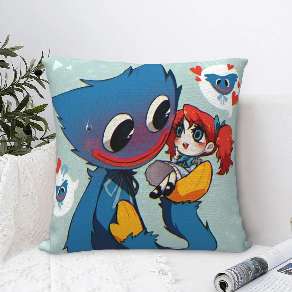 H-Huggy Cute Funny W-Wuggy Pillow Cases Video Game Cushion Covers Custom Polyester Decorative Pillowcover for Home 18