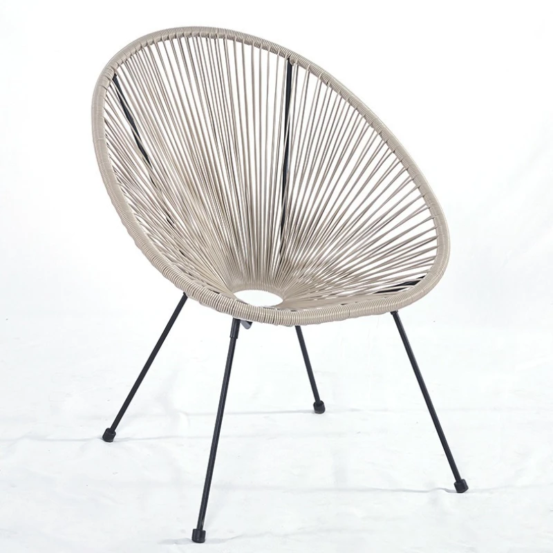 

Outdoor Balcony Single Chair Lazy Leisure Rattan Chair Egg Chair PE Rattan