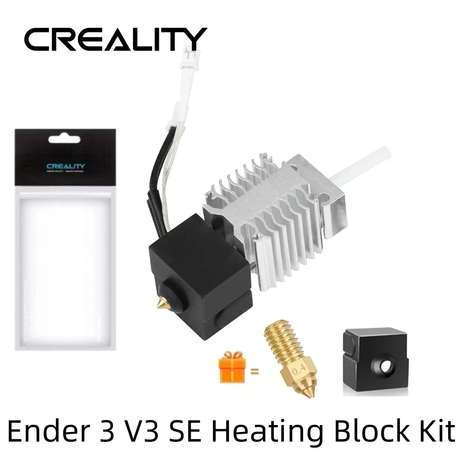 

Creality оригинальный комплект нагревательных блоков Ender 3 V3 SE из нержавеющей стали, высокотемпературная печатающая головка, детали 3D-принтера, замена