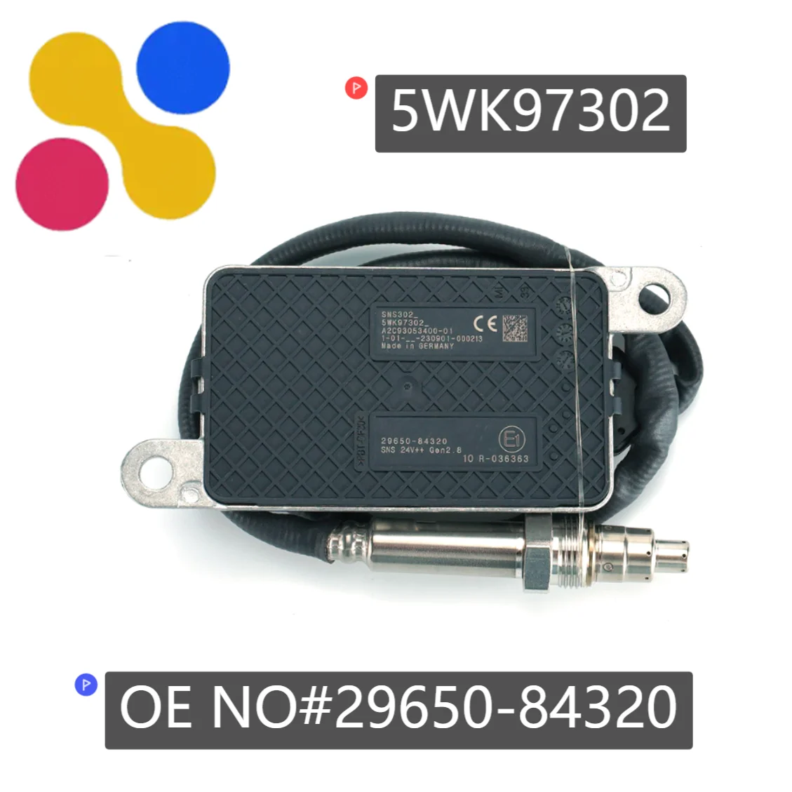 

5WK97302 29650-84320 5WK9 7302 Genuine New Wholesale Nitrogen Oxygen NOx Sensor For HYUNDAI Truck 24V