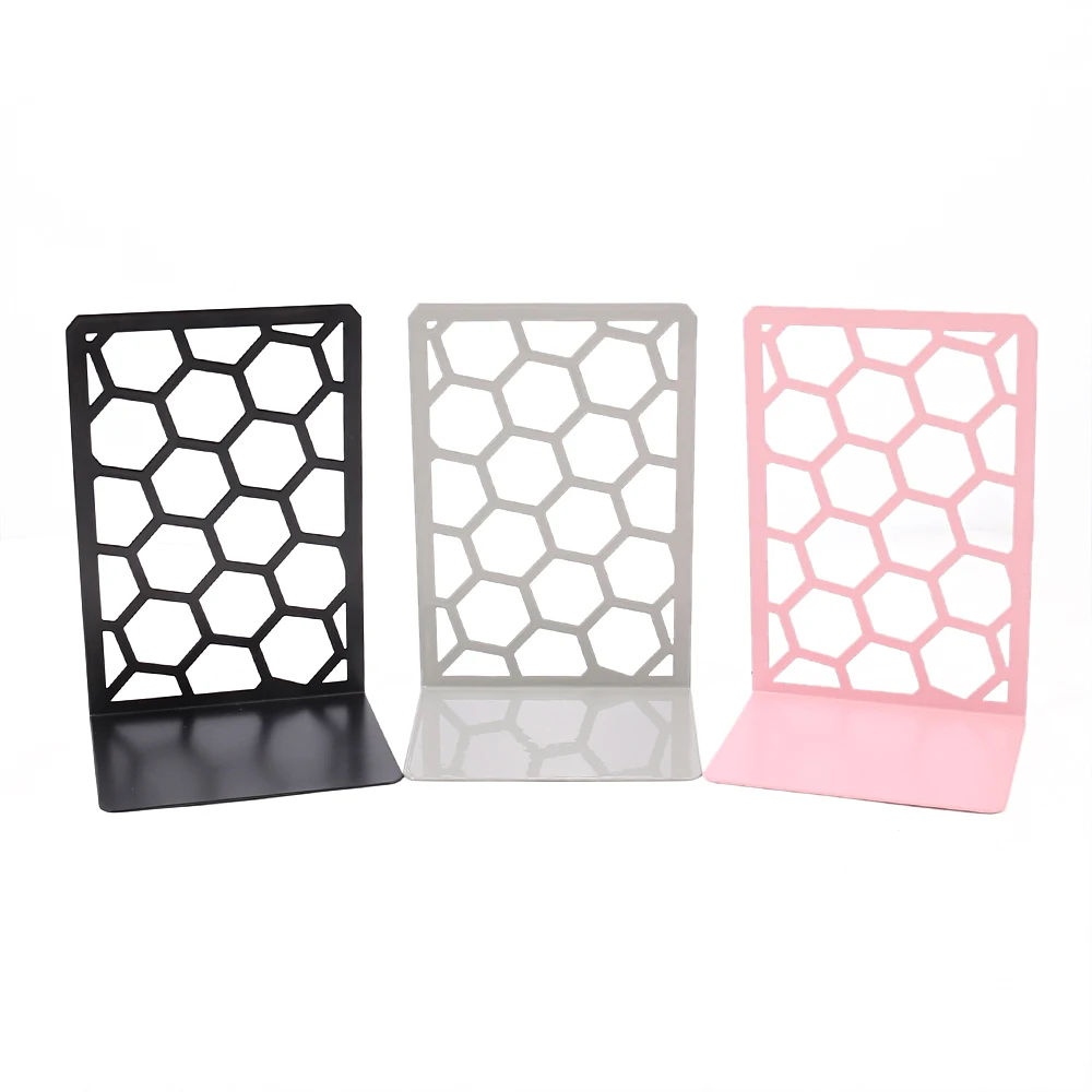 

3 pairs of pentagonal spherical hollow bookshelf stands, home decorations, student desks, office desks, book holders