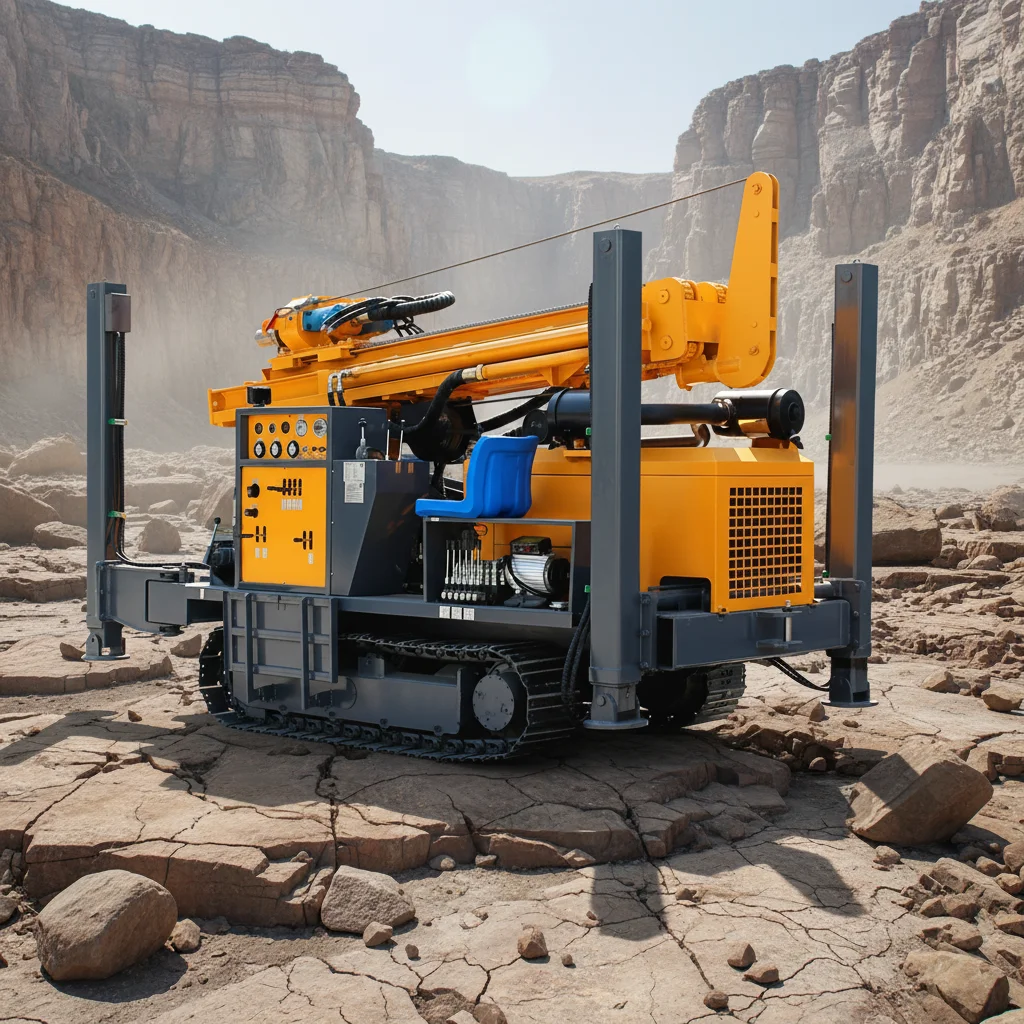 Water Well Drill Rig for Sale 300m Depth Crawler Drill Machine for Mining Exploration Borehole Drilling Customized