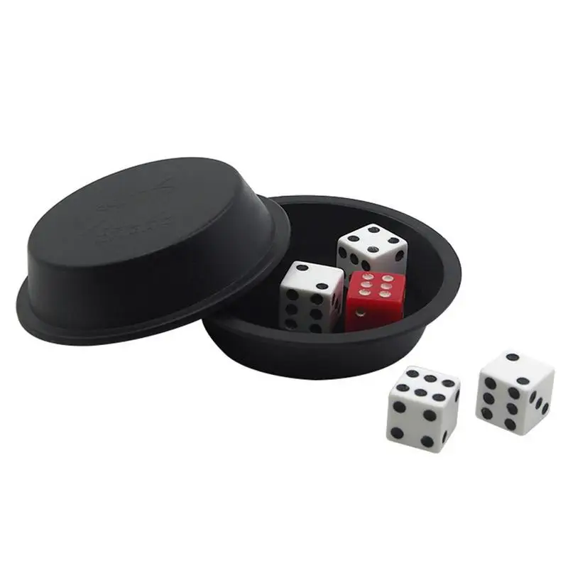 Solid Magician Dice Toy Set Flying Dice Magic Props Novelty Magic Teaching Toys Flying Saucer Dice For Family Gathering Boys