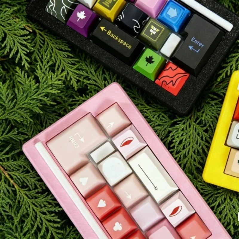 Hot Sales Mini Pad Keyboard Kit Custom Wired Single-mode Hot-swap 7 Enter Portable Ergonomics Mini Teclado for Gamers Design DIY
