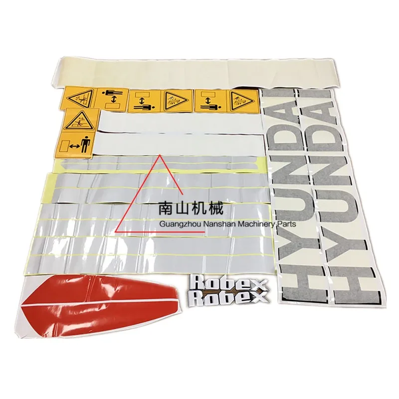 For Hyundai R60/80/150/210/225/275/305/335-9/9T All Car Sticker  Accessories Excavator accessories