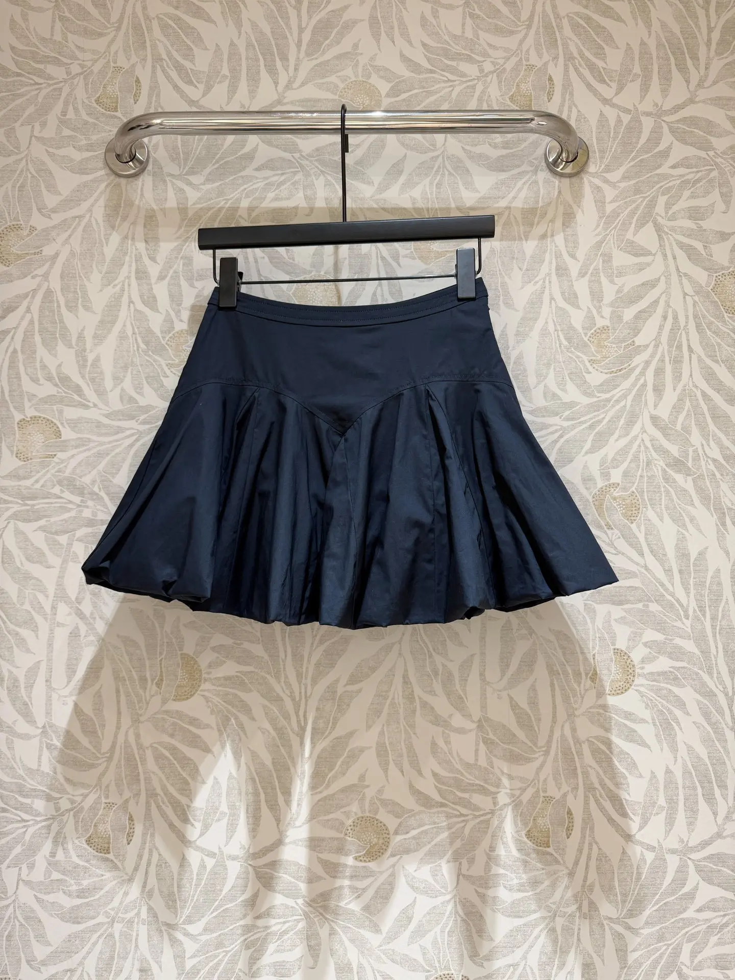 

2025 New Female Casual Mini Skirt High Waist A-Line Solid Color Fashion Cotton Jupe
