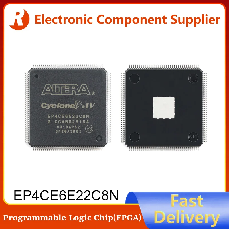 

5Pcs EP4CE6E22C8N PQFP-144 EP4CE6 EP4CE6E22 PQFP144 100% Brand New Original Programmable Logic Chip FPGA Integrated Circuit