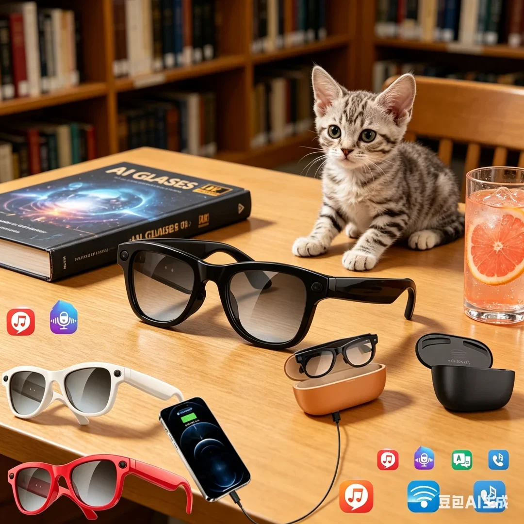 

AI Smart Glasses 2026 4K HD AI Smart Glasses Camera Bluetooth Call Voice Assistant Control Smart Glasses