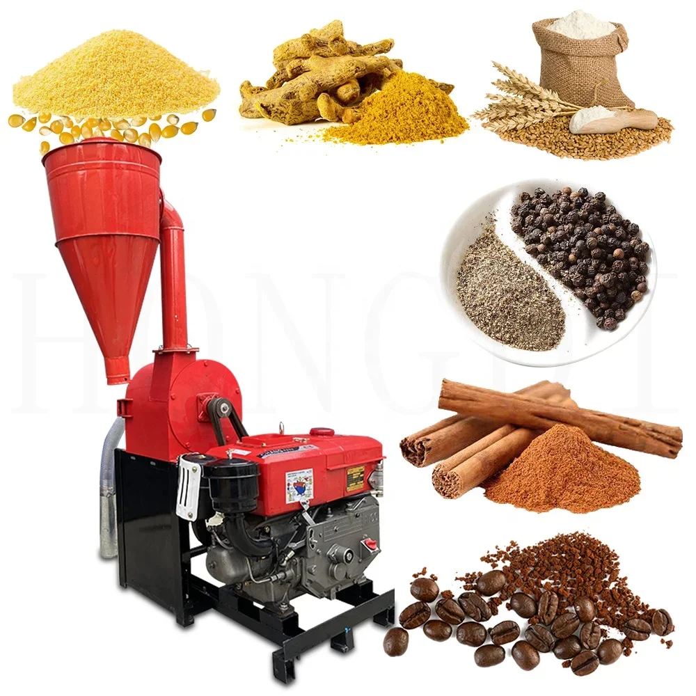 

Pasture special crushing pellet feed soybean diesel model crusher