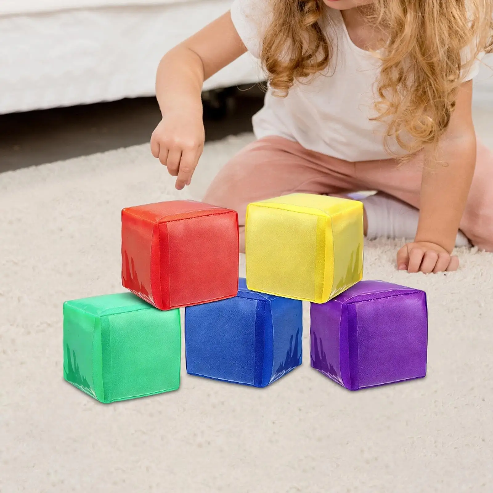 

Набор из 5 кубиков с прозрачными кармашками, игрушки-реквизит, развивающие игровые кубики, DIY-блоки для рисования, для класса, для строительства из блоков