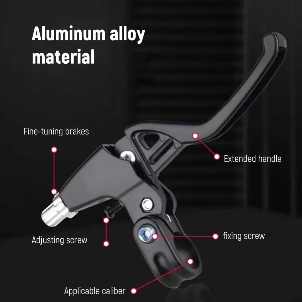 Anti-slip Bicycle Brake Lever Road Bike Brake Lever Universal Aluminum Alloy Bicycle Brake Lever for Mountain Road Kids Bikes