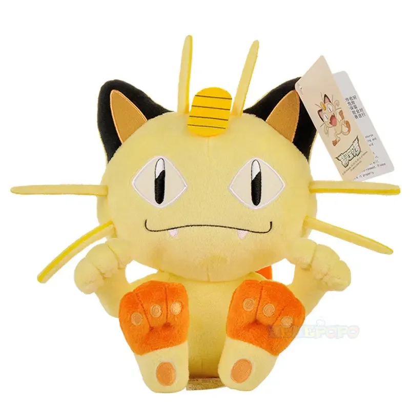 Pokemon Meowth Pluche Speelgoed Pop Cartoon Meowth Zachte Knuffels Poppen Kinderen Speelgoed Verjaardagscadeautjes 25Cm