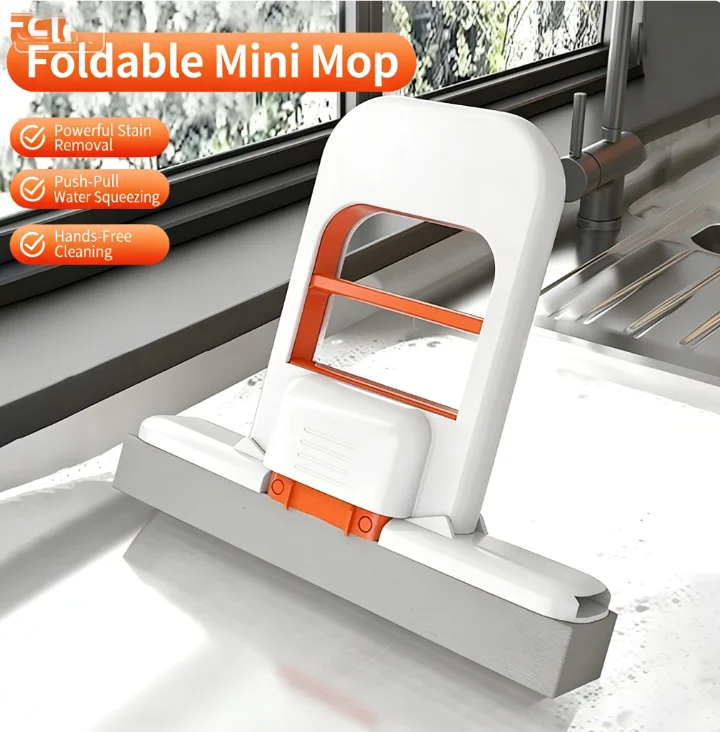 

Strong Absorbent Mini Mop Dust Removal Portable Cleaning Mop with Sponge Mini Sponge Mop Wet and Dry Bathroom Desktop Glass