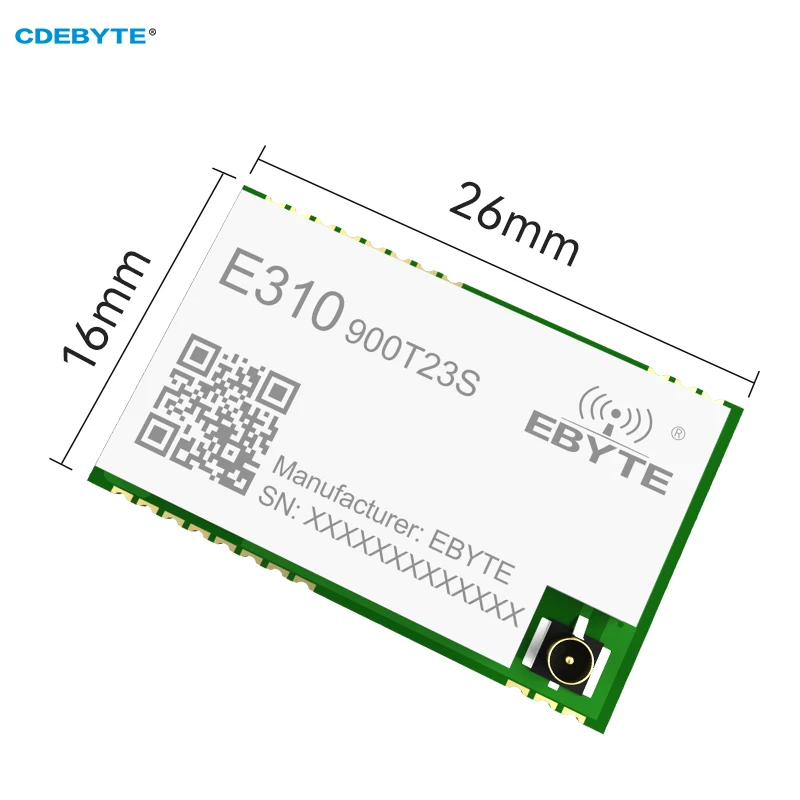 Wireless Serial Port Module CDEBYTE E310-900T23S Half-Duplex 915MHz 23dBm SMD IPEX/Stamp Hole Low Power Consumption Module