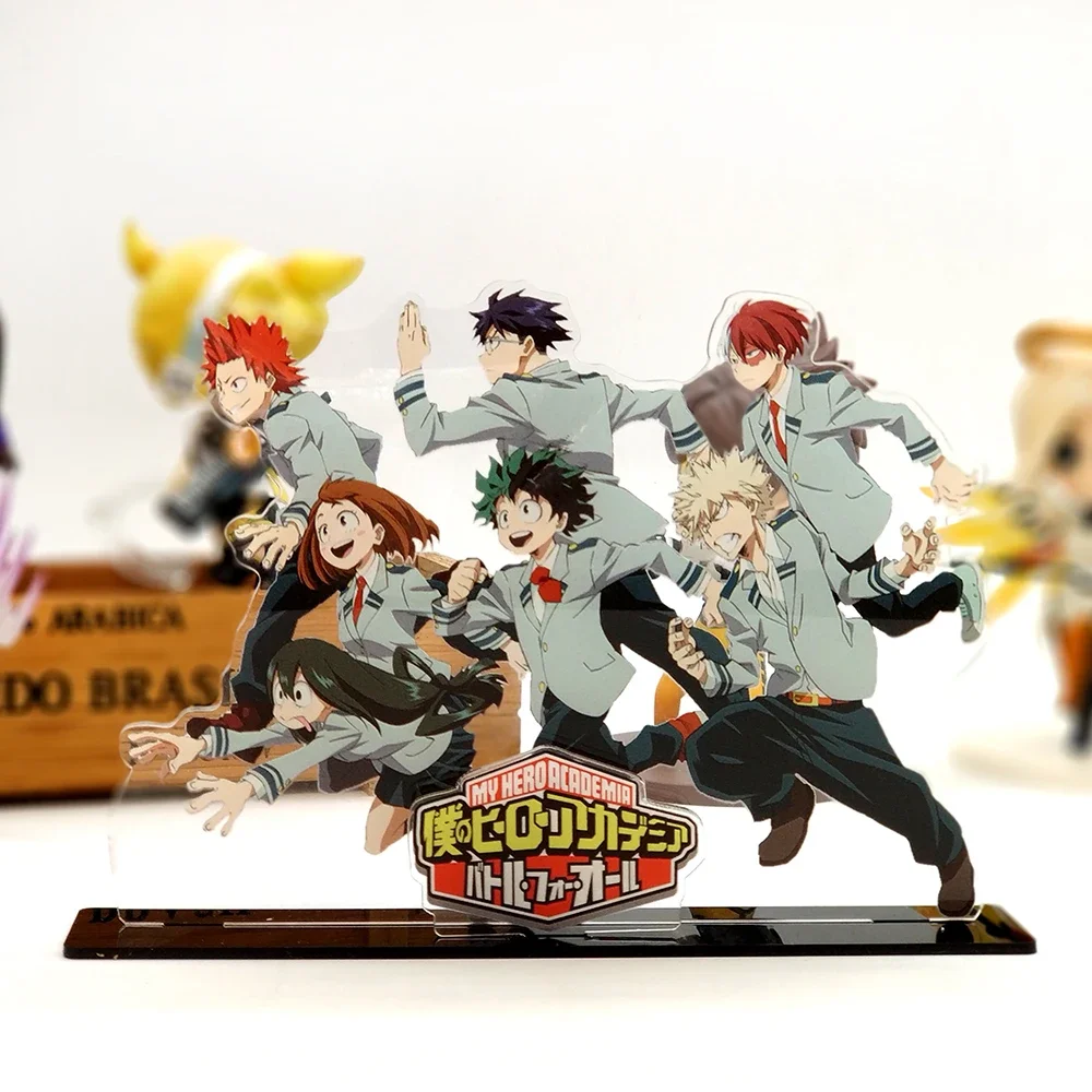 My Boku no Hero Academia Midoriya Izuku Shoto Bakugo  boku no acrylic standee figurines desk decoration cake topper anime