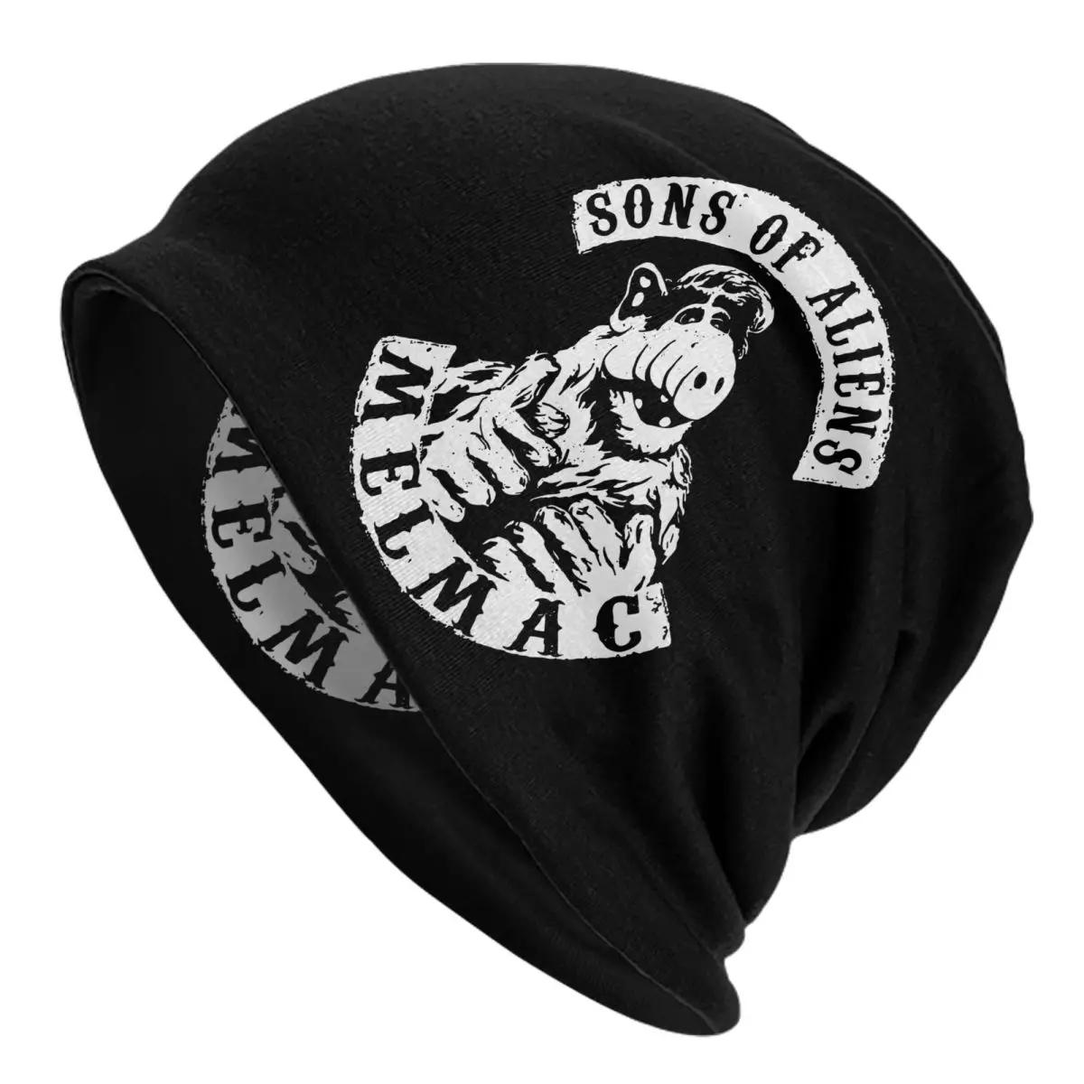 

Sons Of Aliens Alf Bonnet Hats Knitted Hat Cool Outdoor Tv Comedy Alien Skullies Beanies Hats Men's Women's Spring Dual-use Caps