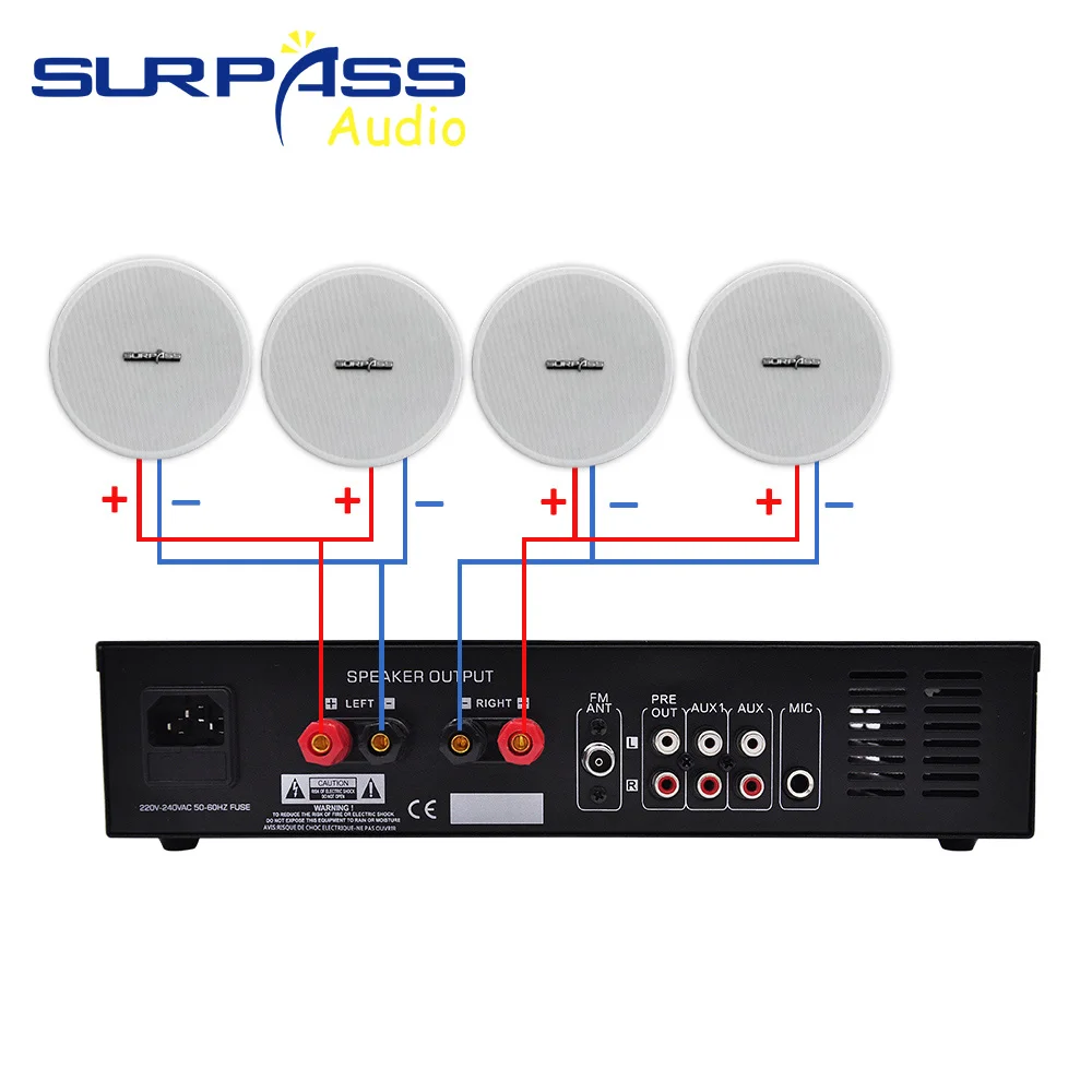 PA Verstärker 2 Kanal 2x80W 8ohm HiFi Stereo Audio Bluetooth 5,0 Digital Leistungsstarke 2,1 Amp USB AUX OUT für Subwoofer