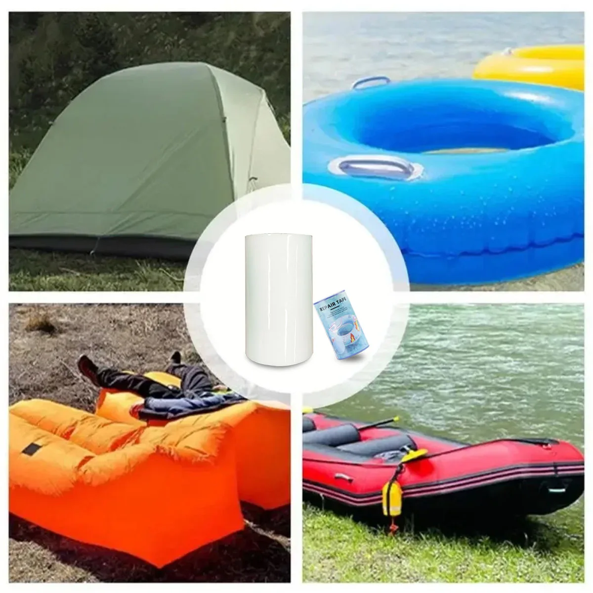 TPU ซ่อม Air Leakage เทปโปร่งใสซ่อม Patch Inflatable ผลิตภัณฑ์ซ่อม Patch Inflatable ว่ายน้ําวงกลมเทปซ่อม