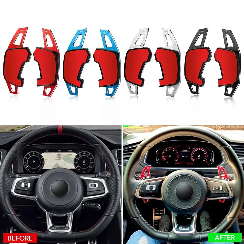 

Car Steering Wheel Paddle Shift Extend Shifter Sticker For VW Golf 7 7.5 GTI MK7 GTE GTD RLINE Volkswage Jetta GLI Polo Scirocco