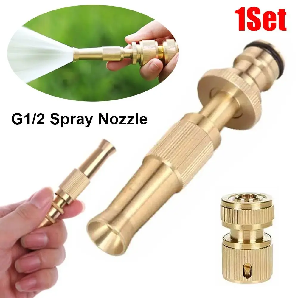 

1 комплект с разъемом G1/2, распылительная насадка с регулируемым давлением, распылитель высокого давления, быстрый разъем, латунная насадка для водяного горелки