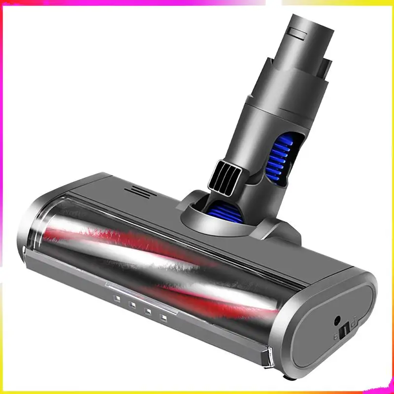 M04K فرشاة دوارة توربو كهربائية لدايسون V6 DC58 DC59 DC61 DC62 فرشاة الإفراج السريع مع ضوء LED للأرضيات الصلبة السجاد