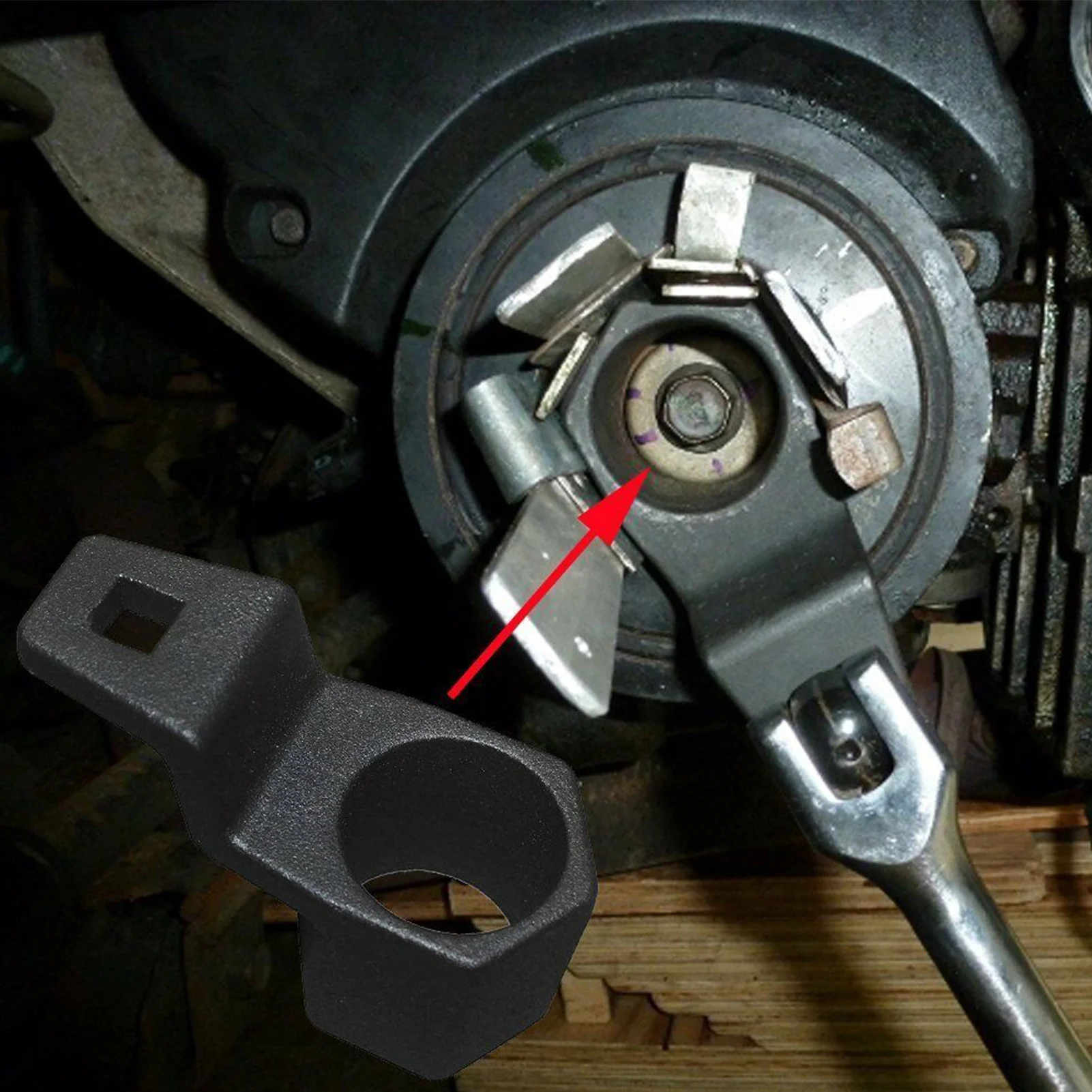 2in Hex Crankshaft Pulley Holding Wrench Socket Tool for Honda Accord/Civic/Insight/Odyssey