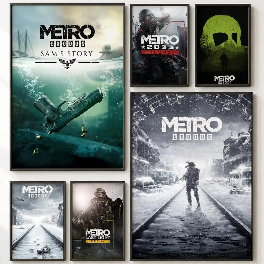 Metro Exodus Poster HD poster wall art self-stick no-residue for home cafe office great gift