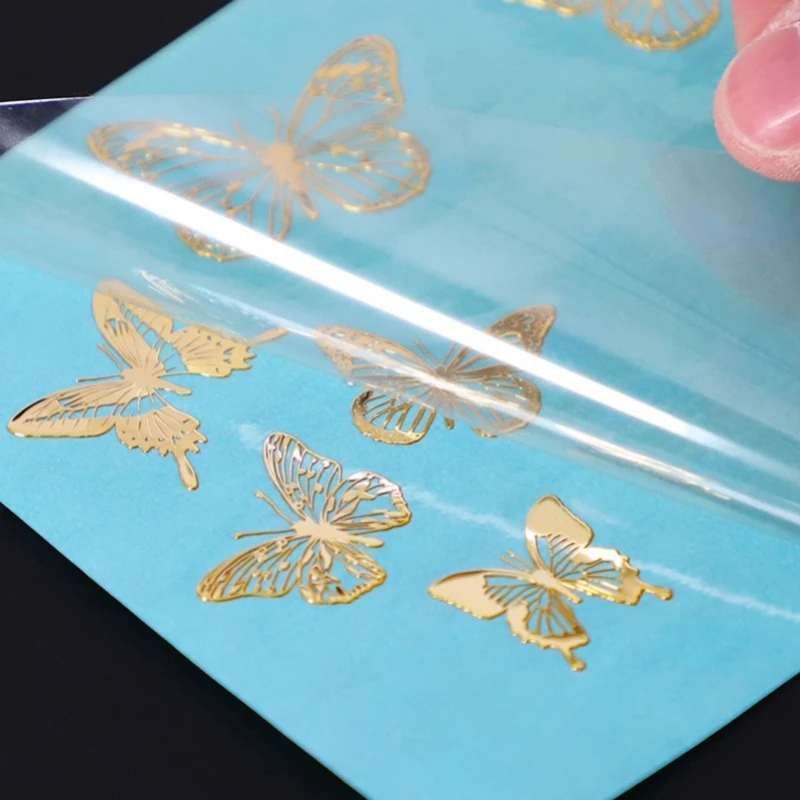 100PCS Custom 3D Transfer Sticker Gold Silver Crystal Label Self-adhesive Brand  Logo Vinyl Personalized DTF Print Foil Relief