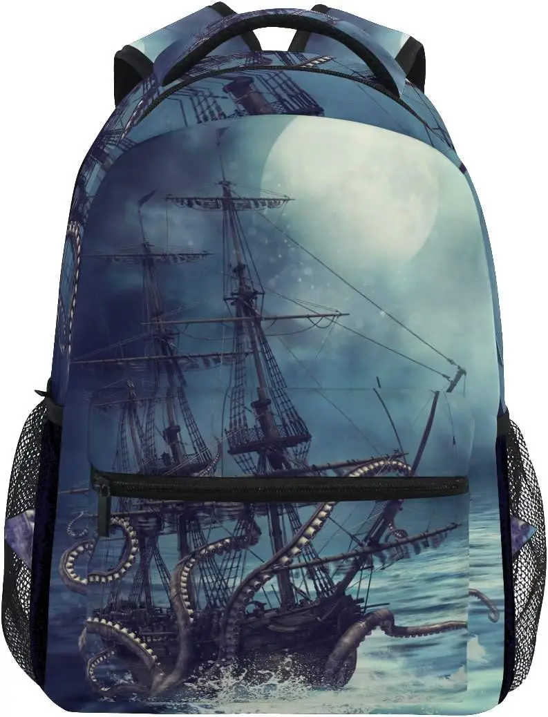 

Sea Octopus Marine Computer Backpacks Book Bag Travel Hiking Camping Daypack