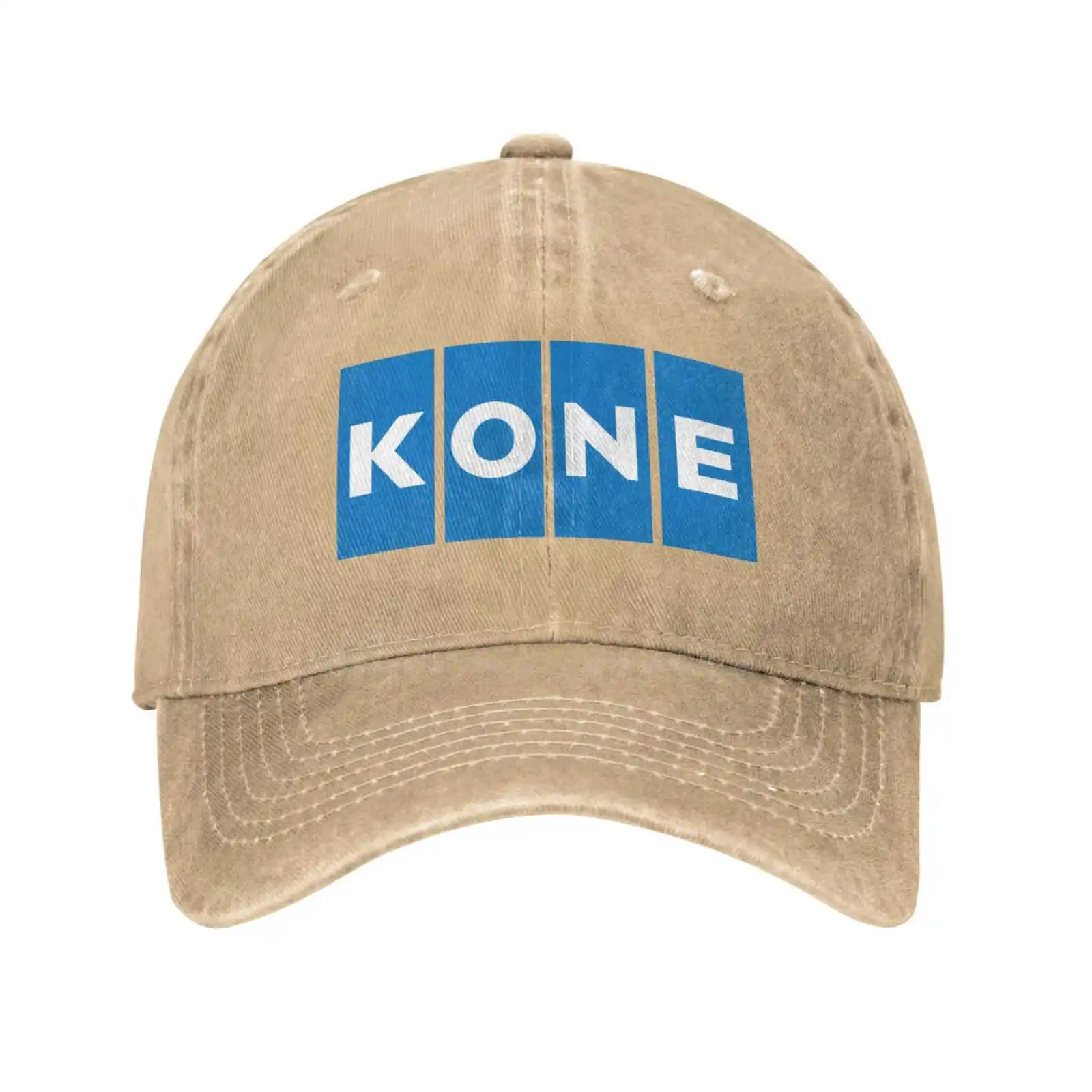 Kone Oy Logo Print Graphic Casual Denim cap Knitted hat Baseball cap