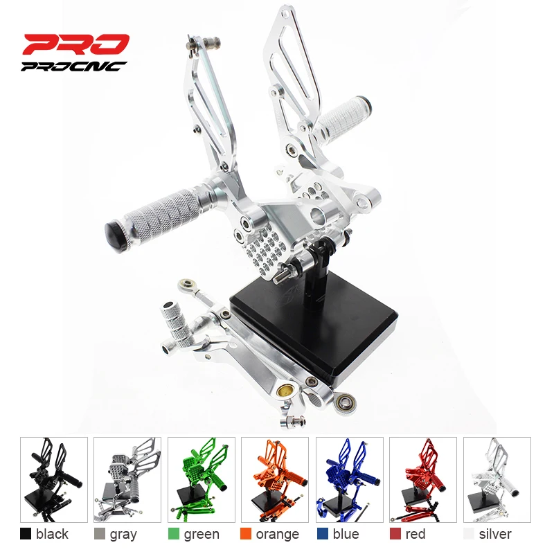 Motorcycle Rearset Footrest For Ducati 749 999 748 919 996 998 Adjustable Aluminum Pedal Footpeg Rearset Motor Pedals