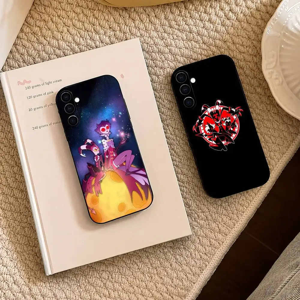 funny H-Helluva Boss D-Hazbin Hotel  Phone Case Black Silicone Soft For Samsung A73,A72,A71,A70,A53,A52,A51