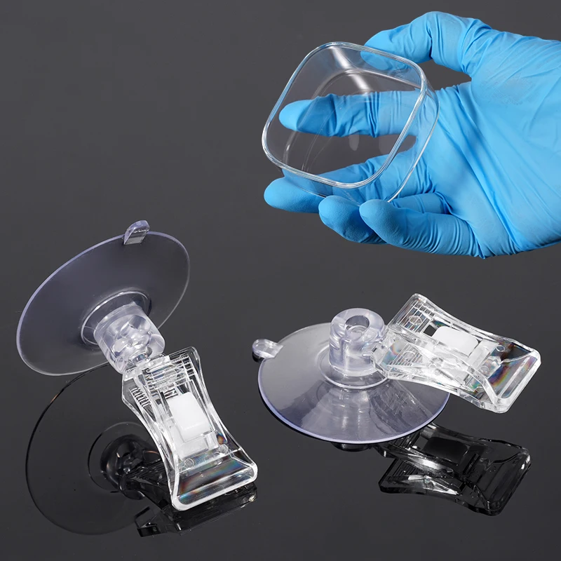Fish Tank Feeder Aquarium Shrimp Glass Feeding Bowl with Suction Cup Clear Dish Tray Container Feeders Fish Shrimp Feeder