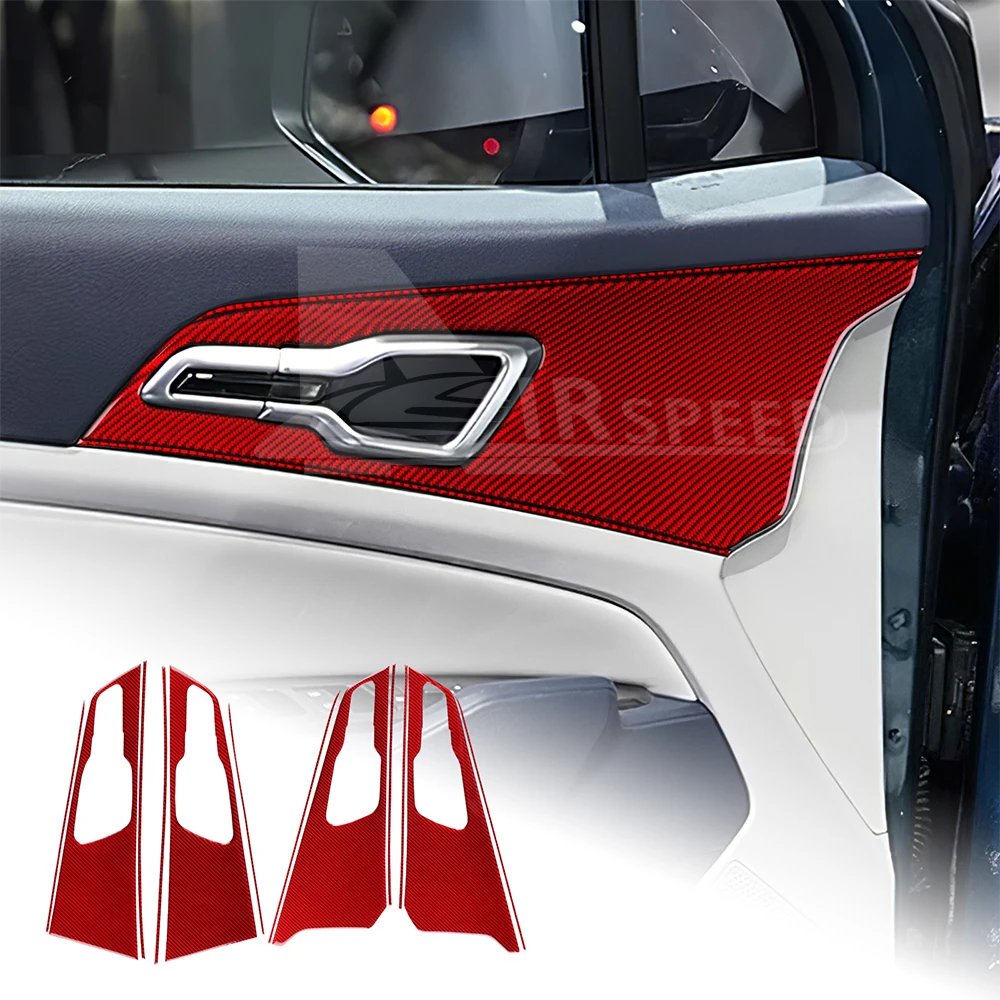 

For Kia Sportage NQ5 2022 2023 2024 2025 Interior Real Soft Carbon Fiber Sticker LHD RHD Car Door Handle Bowl Panel Accessories