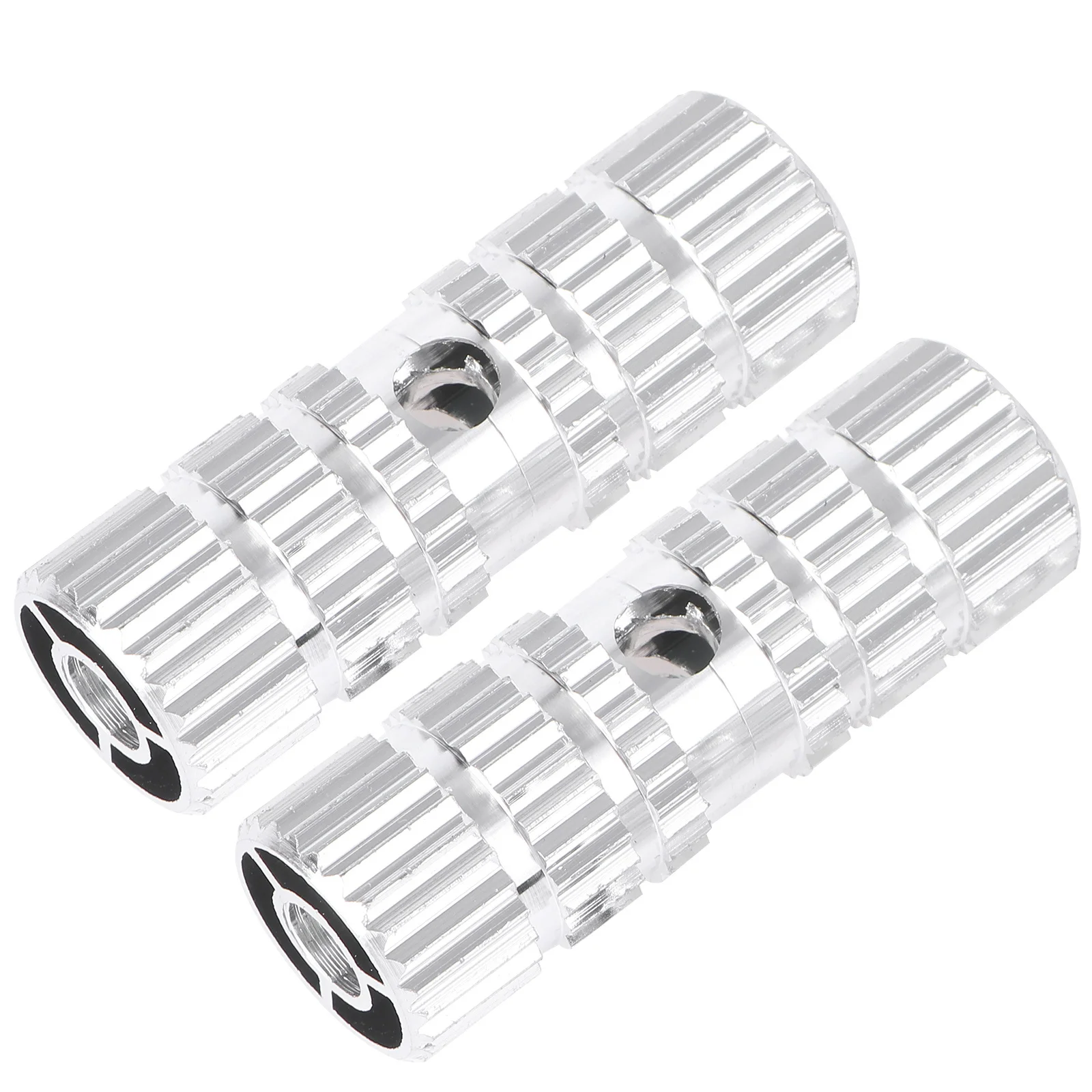 Aluminum Alloy Footpeg Sturdy Bike Peg For Repairing Long Cylinder Pedal Mountain Bicycle Accessory Silver