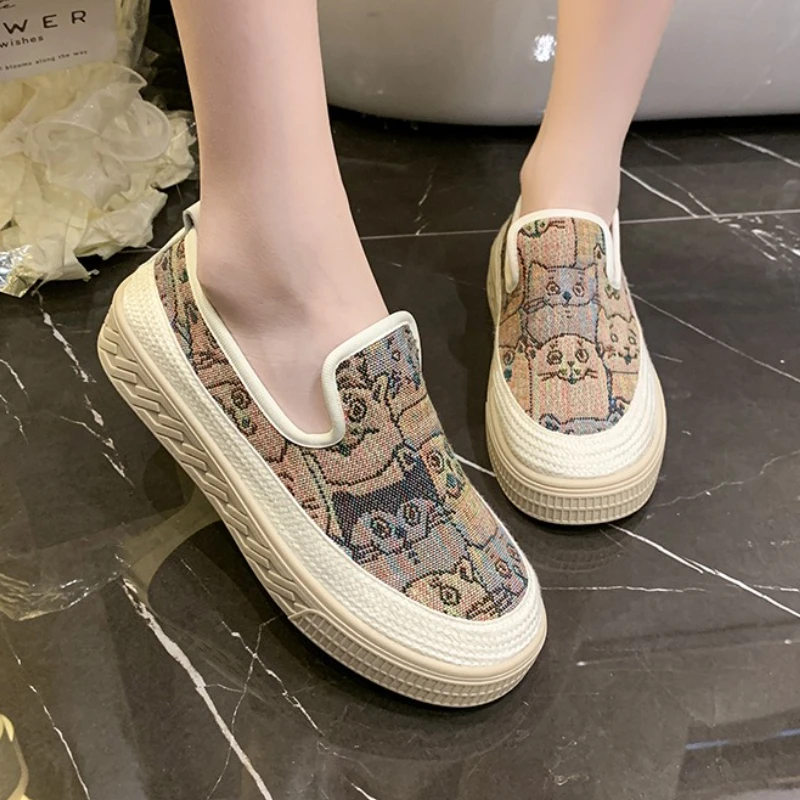 

Women Sneakers Flats Platform Shoes Fashion Sport New Sandals 2025 Summer Casual Loafers Walking Running Woman Shallow Zapatos