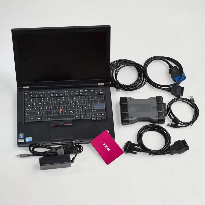 VCI C6 MB Star SD 6 Auto Diagnose Tool Laptop Used T410 I5 4G 480GB SSD Latest V12.2024 Software C6 Doip Pro Can Bus