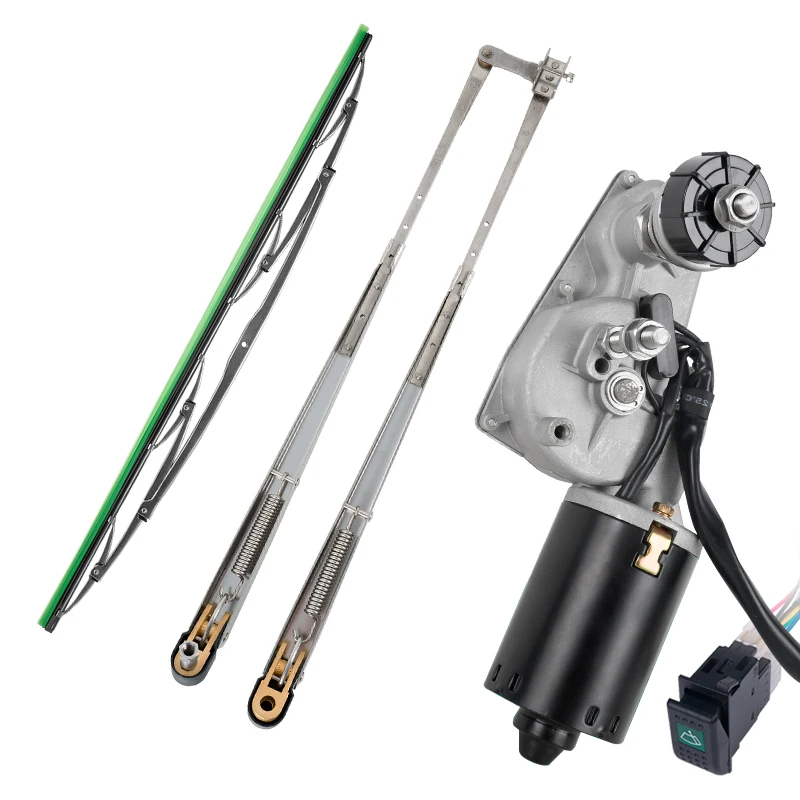 SST Marine Windshield Wiper Motor Kit 12V 24V Adjustable Yacht Boat Wiper System With Arm and Blade