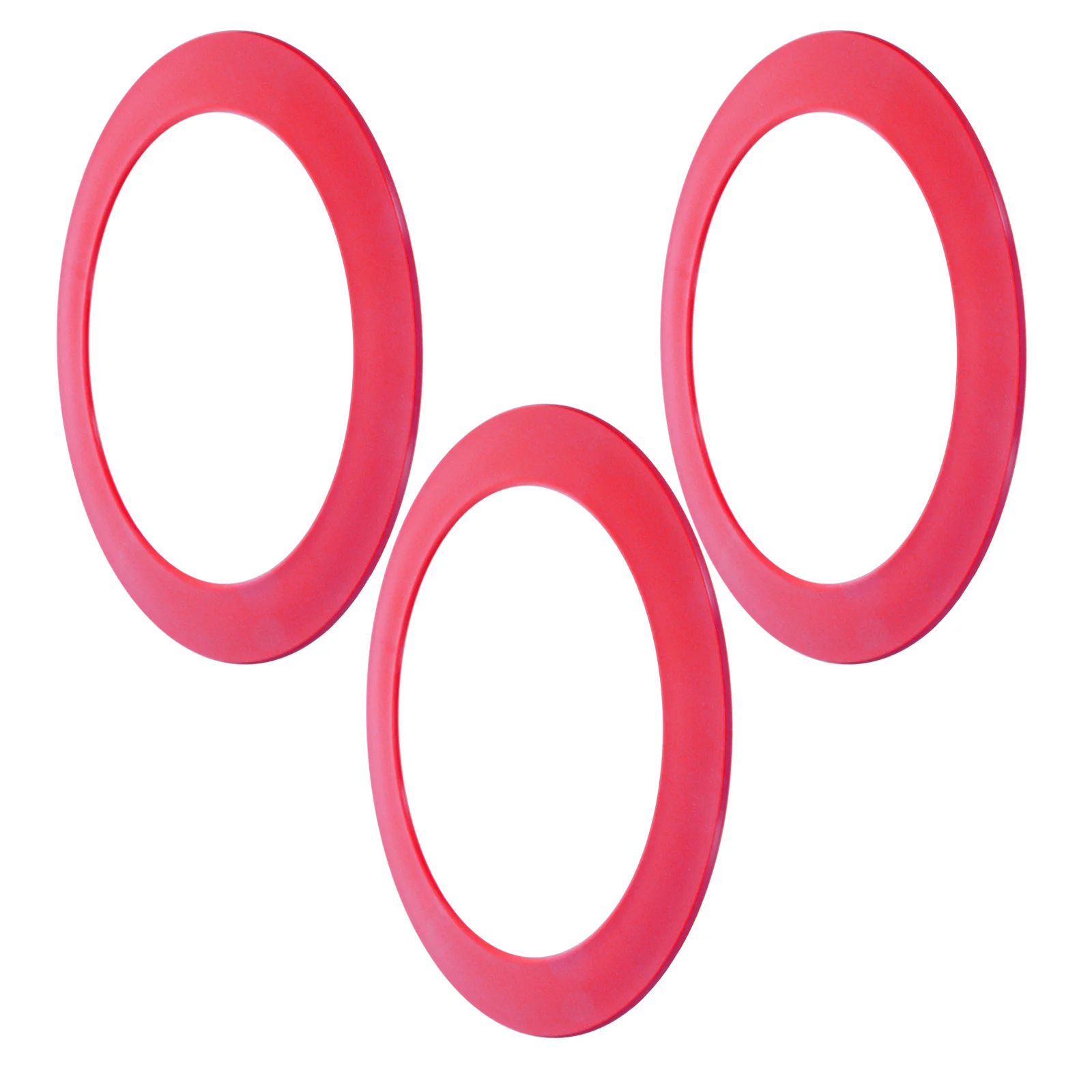 3Pcs Juggling Rings Set Smooth Lightweight Plastic Throwing Hoops for Skill Building Coordination Practice Circus Performances