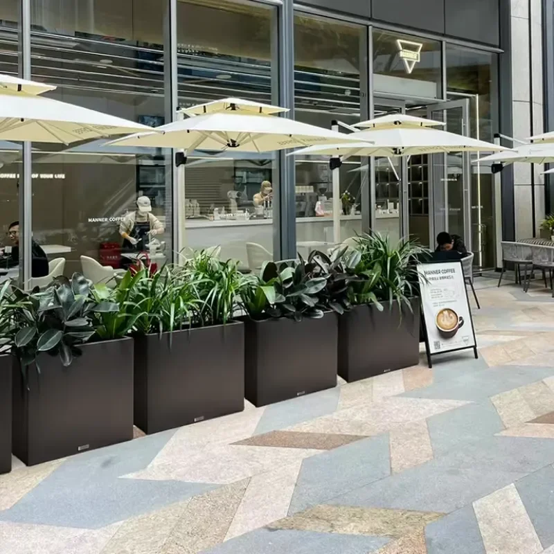 Customizable Large-capacity Galvanized Steel Flower Boxes Are Suitable for Commercial Streets and Commercial Landscape