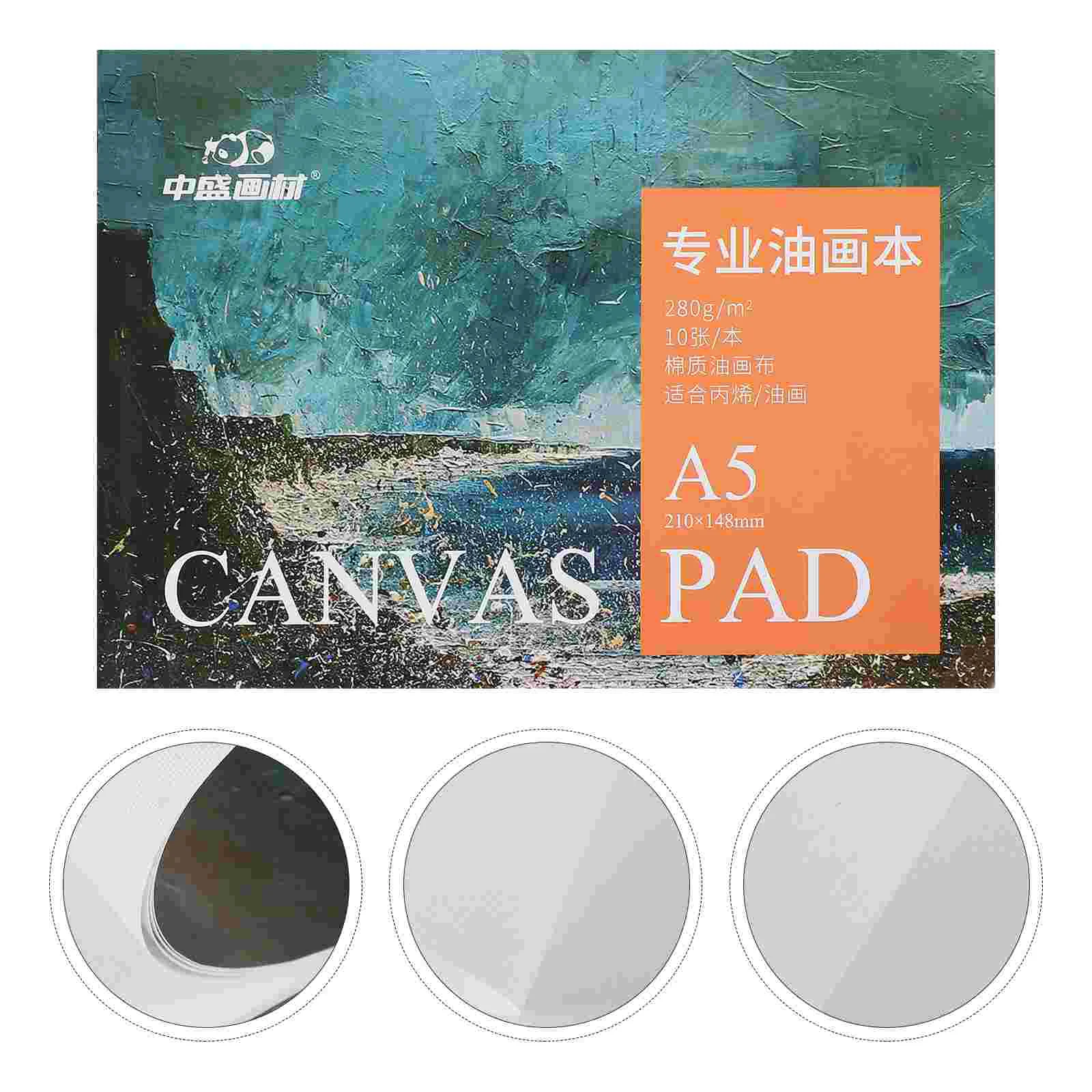 

Drawing Paper Oil Painting Book Practice Cotton Canvas Large Blank for Children