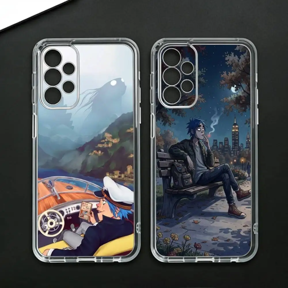Gorillaz The Mountain Phone Case For Samsung Galaxy A71,A70,A52,A51,A40,A30 Transparent Cover