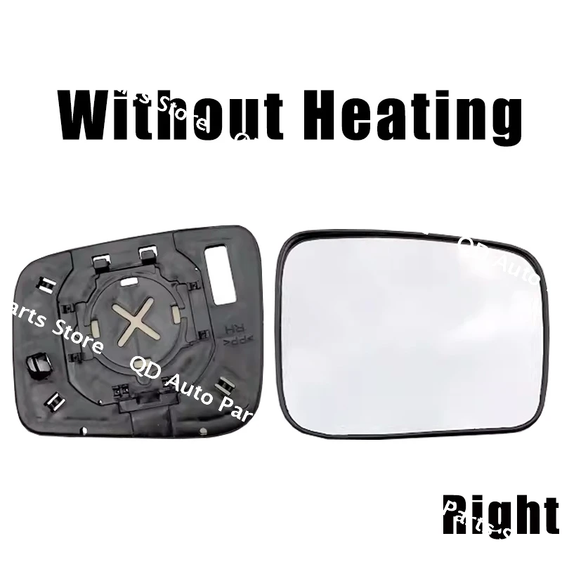 For Nissan X-TRAIL 2008 2009 2010 2011 2012 2013 Door Wing Rear View Mirrors Lenses Outer Rearview Side Mirror White Glass Lens