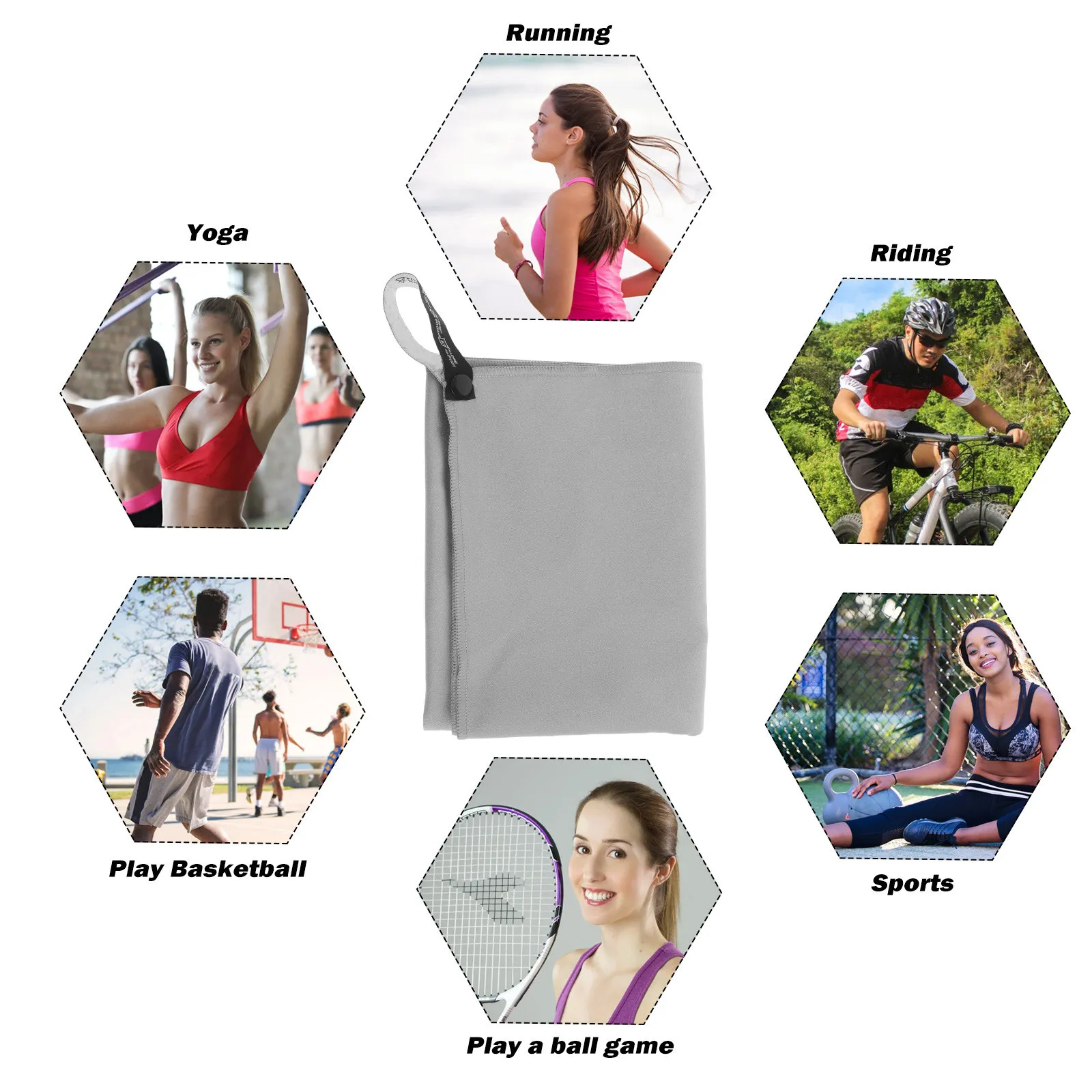 Exercise Quick-drying Towels Compact Fast Gym for Fitness Backpacking Lightweight Sports Hiking