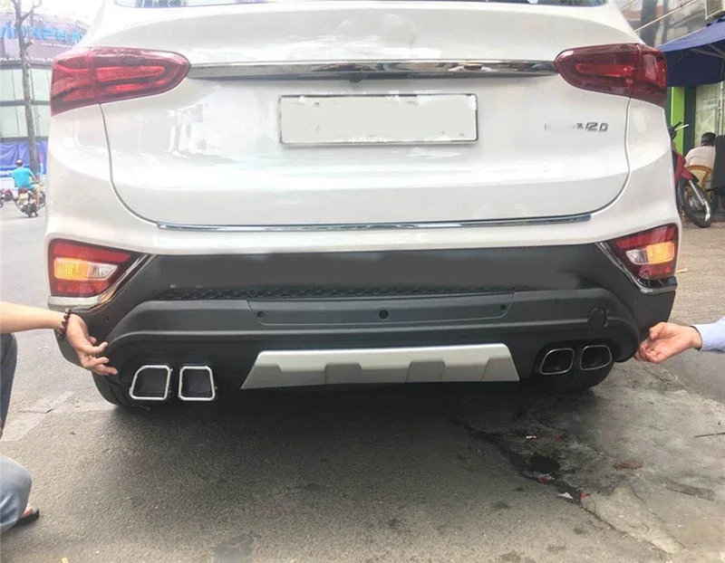 Front and Rear Bumper For Hyundai new Santa fe 2019 2020 Santafe Accessories body kits Anti-impact Plate High Quality Brand ABS