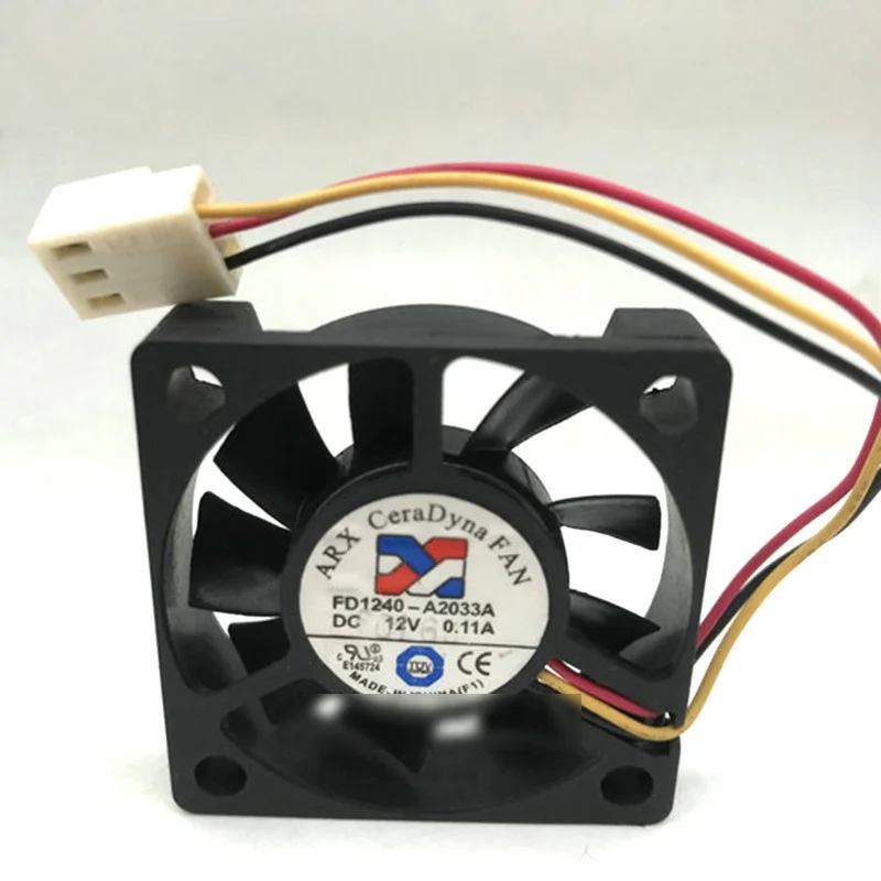 

M New ARX FD1240-A2033A DC12V 0.11A 3-wire cooling fan#QW