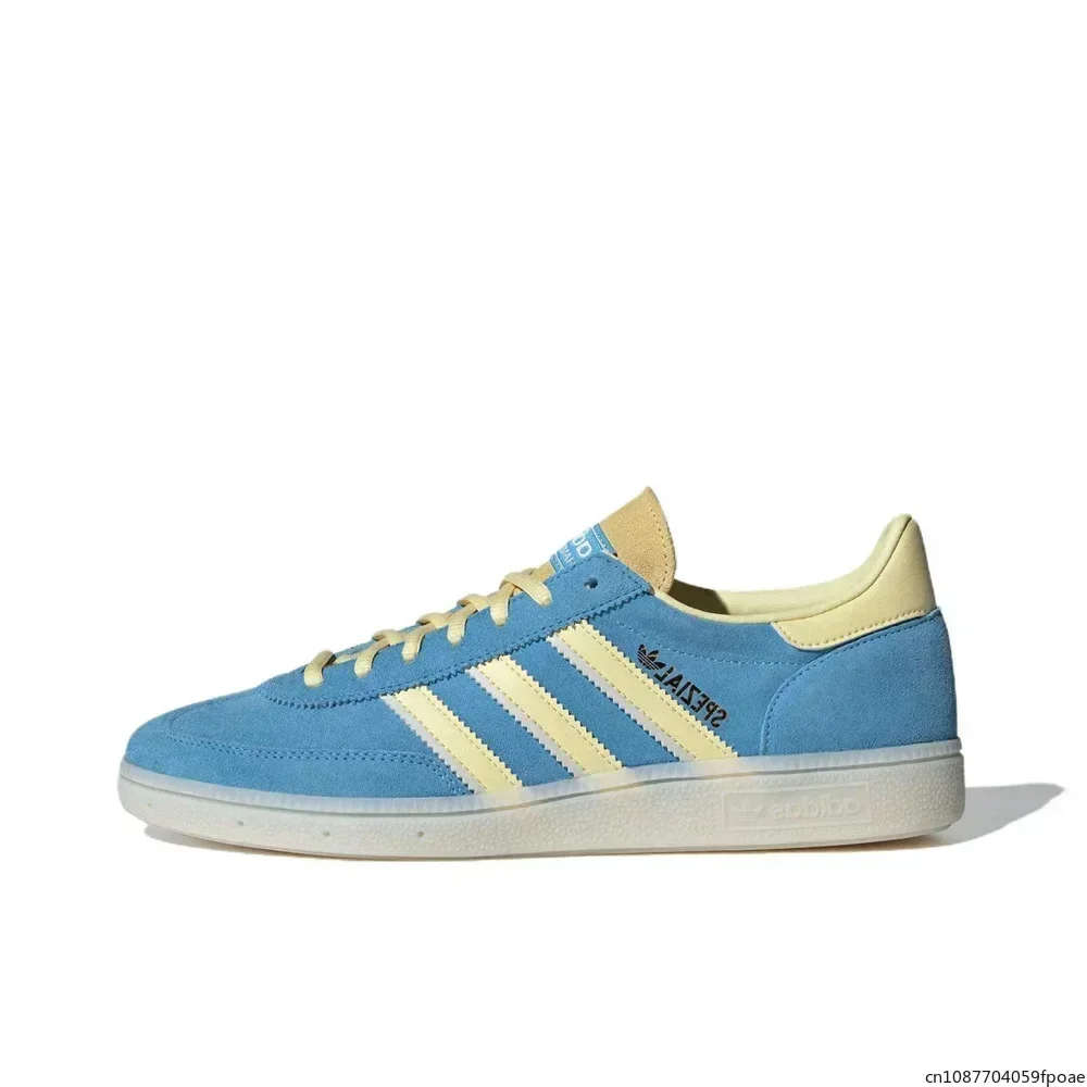 Adidas Handball Spezial Semi Blue Burst Almost Yellow Classic Style IG6276 Low-Top Slip-Resistant German Training Board Shoes