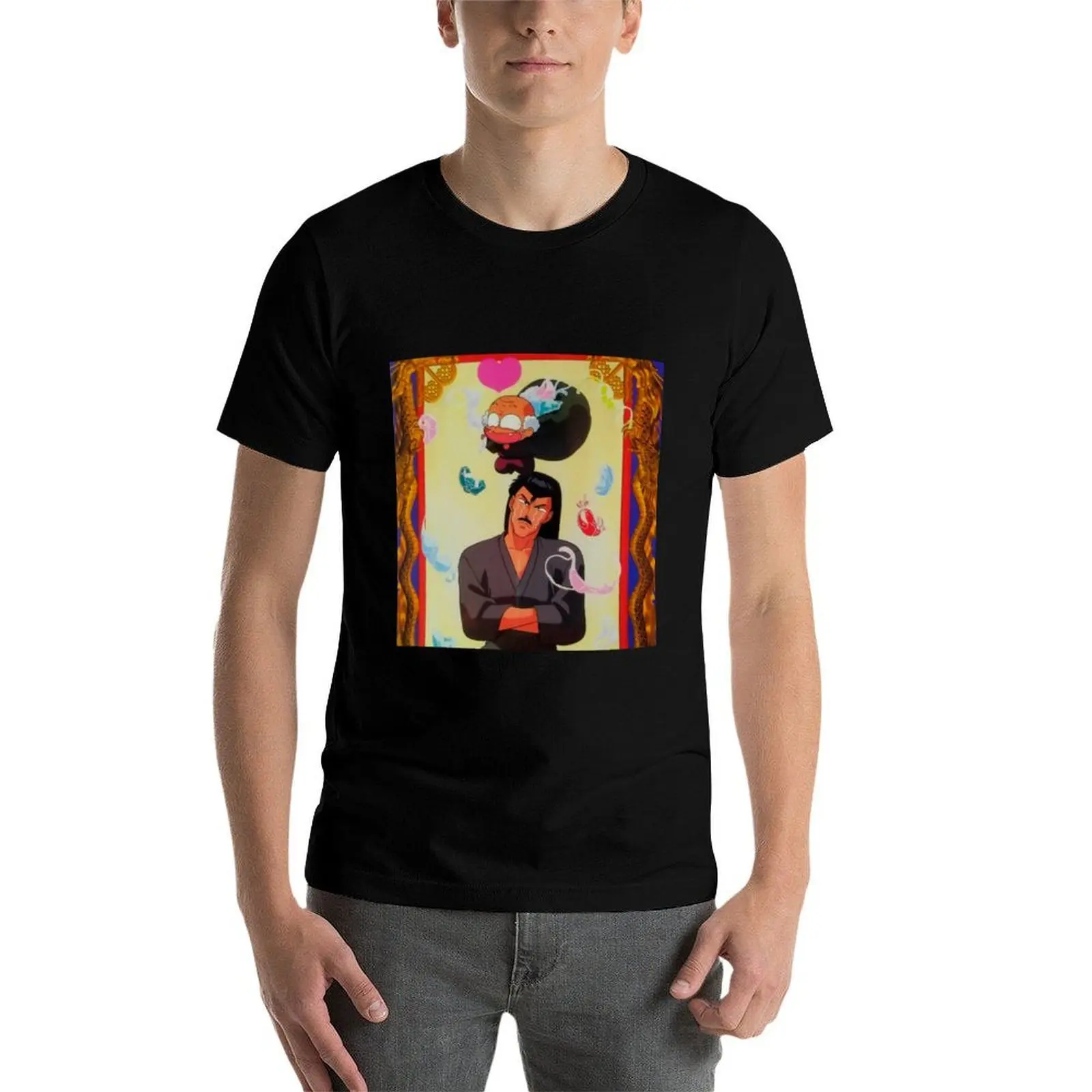 

Ranma : Soun Tendo & Happosai T-Shirt man tshirt t shirts for man pack cotton T-Shirt